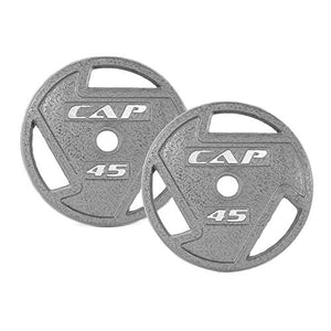 Cap Cast Iron 2" Olympic Grip Plate for Strength Training, Muscle Toning, Weight Loss & Crossfit - Multiple Choices Available, Sold by Pairs