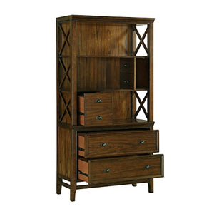 Lexicon Grayson Bookcase, Brown Cherry