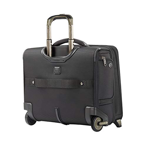 Travelpro Crew Executive Choice 2-Wheeled Brief Bag with USB Port Briefcase, Black, 17-Inch