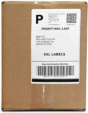 PAPRMA Dymo 1744907 Compatible Shipping Labels - 4" x 6" Thermal Postage Labels for 4XL, Ultra Strong Permanent Adhesive, Waterproof, Grease Resistant,Perforated(60 Rolls - 220 Labels Per Roll)