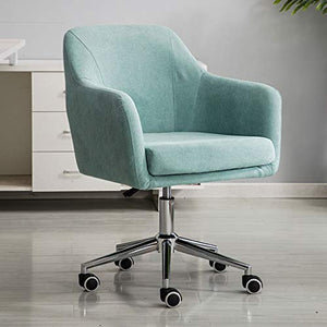 Lifting Rotatable Washable Office Chairs & Sofas Mid-Backrest - Flannel,Grey,European Style