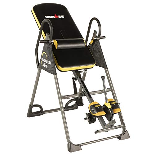 IRONMAN Gravity 5000 Highest Weight Capacity Inversion Table with NO Pinch Airsoft Ankle Holder and SURELOCK Ratchet System