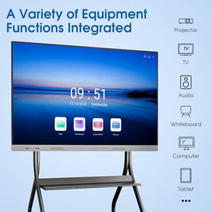 Biling 65 PRO Smart Board with Dual System, 4K UHD Touchscreen, 20 Points Touch - Office Home Classroom