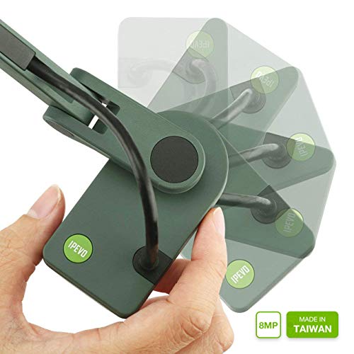 IPEVO VZ-R HDMI/USB Dual Mode 8MP Document Camera — Mac OS, Windows, Chromebook Compatible for Live Demo, Web Conferencing, Remote Teaching, Distance Learning