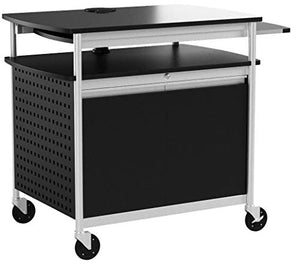 Safco Products 8941BL Scoot Flat Panel Multimedia Cart, Black