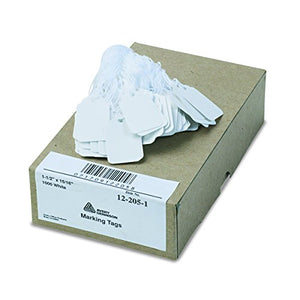 Avery White Marking Tags, Strung, 1.5 x 0.3-Inches, Pack of 1000 (12205)