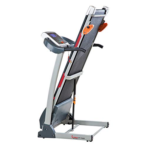 Sunny Health & Fitness Treadmill, Gray (SF-T4400) , 62 2 L x 26 8 W x 47 3 H