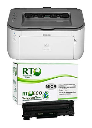 Renewable Toner LBP6230dw Check Printer Bundle with Compatible 126 CRG-126 3483B001 MICR Toner Cartridge for Check Printing