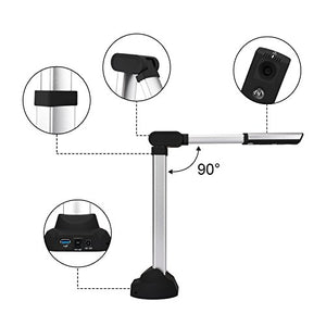 eloam Document Camera with HD CMOS Sensor and OCR Function Time Shooting for Office, Classrooms, Labs, Meeting Room Shooting for Office, Classrooms, Labs, Meeting Room