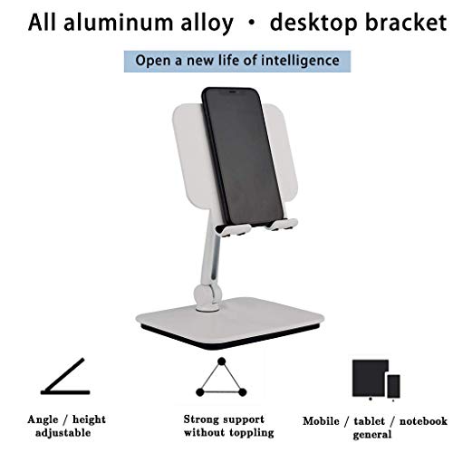 Laptop Stand for Desk, Mobile Phone Stand, Adjustable Multi-Angle Notebook Riser, Foldable Portable Ergonomic Computer Desktop Laptop Holder for Desk, Home Office Furniture Set (White)