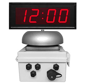 Netbell Break Bell Clock System with 4" LED Digital Clock by Linortek