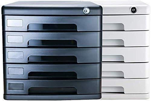 UGani Plastic 5-Drawer Flat File Cabinet for A4 Files and Books