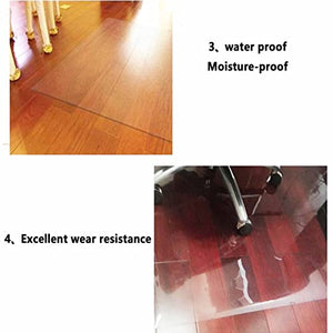 AWSAD Transparent Chair Mat for Hard Floors 220x320cm - Tile Protection Mat for Office & Home