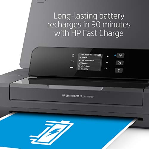 HP OfficeJet 200 Portable Printer with Wireless & Mobile Printing (CZ993A), Grey, 2.7