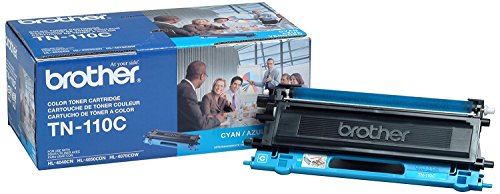 Brother TN110BK, TN110C, TN110M, TN110Y Black, Cyan, Magenta and Yellow Toner Cartridge Set