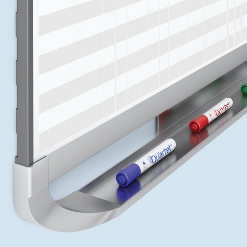 Quartet Prestige 2 Magnetic Total Erase Project Planner, 4 x 3 Feet Board with 28 Row/42 Column Chart (PP43P2)