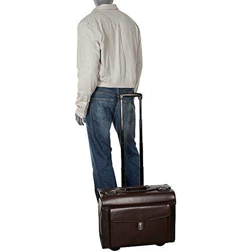 Deluxe Leather Laptop Catalog Case Color: Burgundy