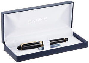 Platinum Fountain Pen #3776 Century (Extra Fine, Black in Black)