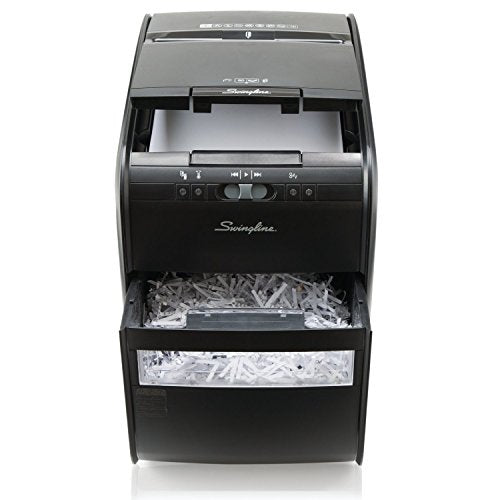 Swingline Paper Shredder, Auto Feed, 80 Sheet Capacity, Cross-Cut, 1 User, Personal, Stack-and-Shred 80X (1757574)