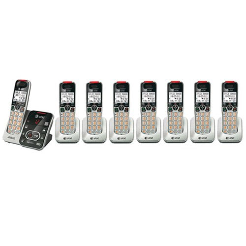 AT&T CRL32102 Cordless Phone and 7 CRL30102 Handsets