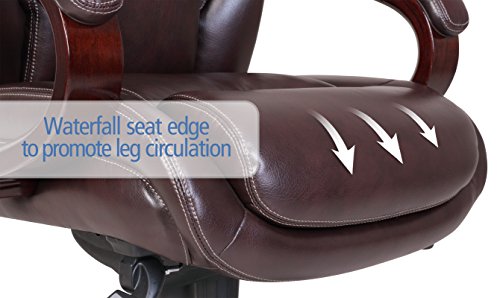 La-Z-Boy Bellamy Executive Bonded Leather Office Chair - Coffee (Brown)
