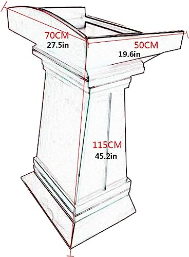 SMuCkS Solid Wood Lectern Podium for Conference Room and Events (Color: #2)