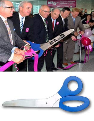Grand Opening 3 Foot Ceremonial Giant Scissors for Ribbon Cuttings-Traditional Ceremonial Scissors (Green)