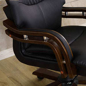 Video Game Chairs Home Office Desk Chairs Office Chairs with Lumbar Support Office Chairs & Sofas Office Guest Chair,PU Leather Executive Side Chair,Reception Chair with Frame Finish Ergonomic Lumbar