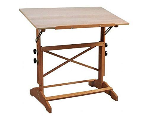 31" W x 42" L Pavillon Art Drafting Table, Unfinished Wood Top
