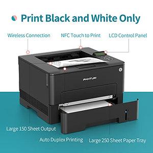 PANTUM P3302DW Laser Printer Black and White Duplex Two-Sided Printing Monochrome Laser Wireless Small Computer Printer for Home Use with Mobile Printing and School Student, 33ppm