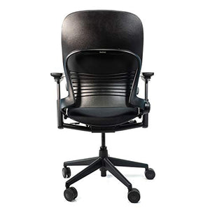 Crandall Office Furniture Steelcase Leap V2 Office Chair (Black Fabric) - Remanufactured - 12-Year Warranty