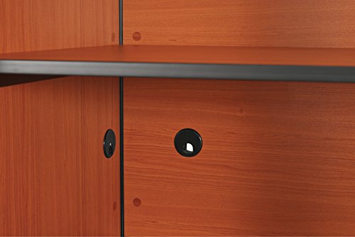 Balt 90294 Up-Rite Height Adjustable Sit to Stand Carrel Workstation, Cherry, Starter Unit, 46.3" - 58.3"H x 31"W x 30"D