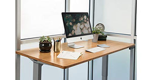 UPLIFT Desk - V2 2-Leg Height Adjustable Standing Desk Frame (Gray) with Advanced 1-Touch Digital Memory Keypad