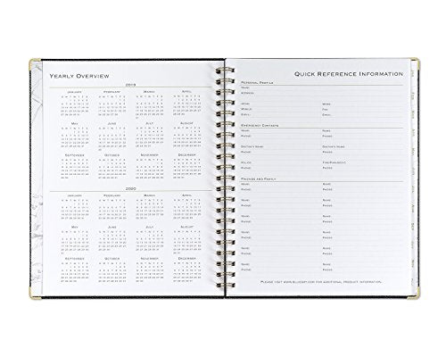 Blue Sky 2019 Weekly & Monthly Planner, Hardcover, Twin-Wire Binding, 8.5" x 11", Carerra