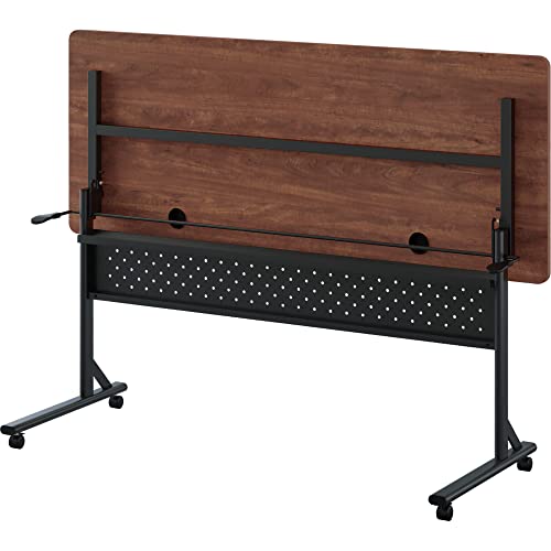 Lorell Shift 2.0 Flip Mobile Nesting Table, Cherry