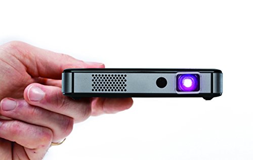 Miroir Smart HD Mini Projector M300A, Surge Series, Android OS with Native Apps Available, LED Lamp, Auto Focus,Built in Rechargeable Battery, HDMI Input and Wireless Input