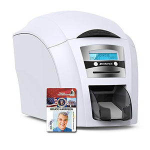Magicard Enduro 3e Dual Sided ID Card Printer & Supplies Bundle with Card Imaging Software (3633-3021)
