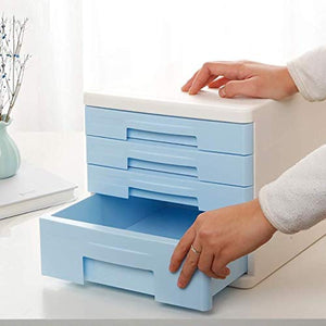 None File Cabinets Plastic 4 Drawers Desktop Storage Box