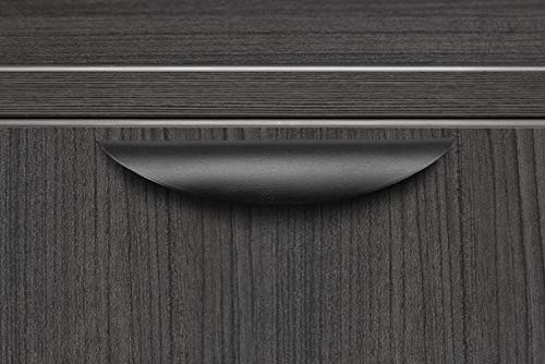 Regency Legacy Double Full Pedestal Left Corner Credenza - Ash Grey