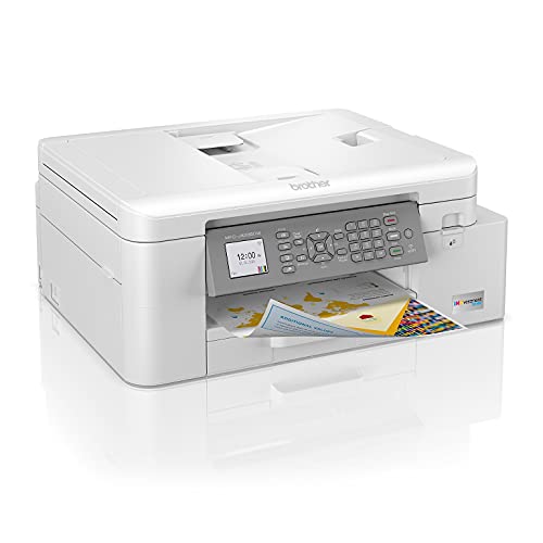 Brother INKvestment Tank MFC-J4335DWB Wireless Color All-in-One Inkjet Printer - Print Copy Scan Fax - 20 ppm, 4800 x 1200 dpi, 1.8" Touchscreen, Auto Duplex Print, 20-sheet ADF, Tillsiy Printer Cable