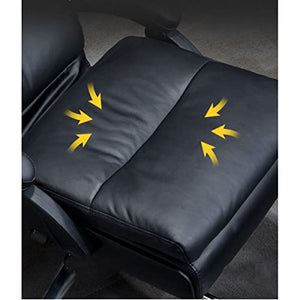 XZBXGZWY Boss Chair Electric Massage Managerial Executive Gaming Cowhide Swivel Office Chairs
