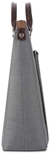 Moshi Urbana Briefcase – Slim Laptop Case with Shoulder Strap - Mineral Gray