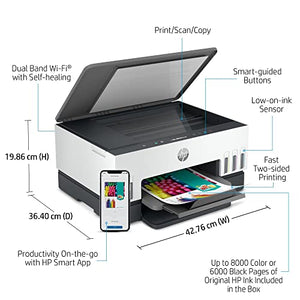 HP Smart-Tank 6001 Wireless All-in-One Printer - Renewed Gray