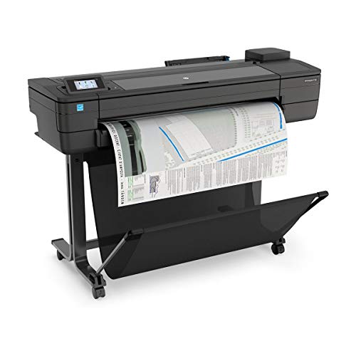 HP DesignJet T730 Large Format Printer, 36" Color Inkjet Plotter, Wireless