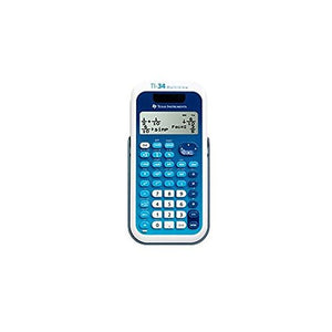 Texas Instruments TEXTI34MVTK Teaching Kit - 4-Line Fraction Calculator, 10 Pack, White/Blue