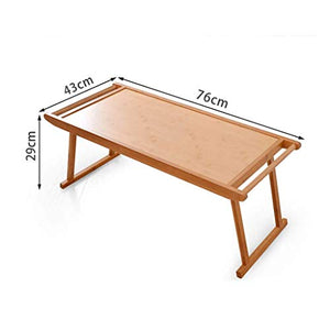 SFFZY Bamboo Laptop Desk Tray, Foldable Laptop Table, Bamboo Laptop Desk Tray, Breakfast Serving Bed Trays