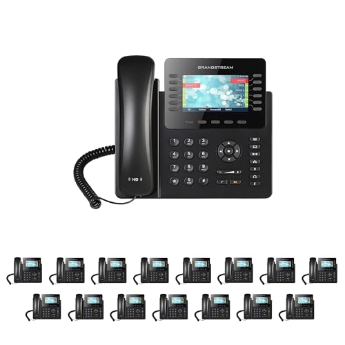 MM MISSION MACHINES Business Phone System G300C: Grandstream GXP2170 Phones + Cloud Server + Free 3-Months Cloud Phone Service (16 Phone Bundle)