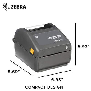 Zebra ZD420d Direct Thermal Desktop Printer 203 dpi Print Width 4 in WiFi Bluetooth USB ZD42042-D01W01EZ