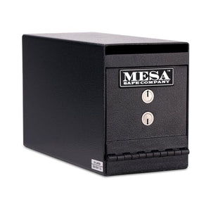 Mesa Safe Company Model MUC2K Undercounter Depository Safe with Dual Key Lock, Dark Gray
