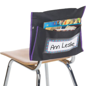 Really Good Stuff Student Book Collection Chair Pockets - Set of 36 - Classroom Chair Organizer Keeps Students Organized and Classrooms Neat